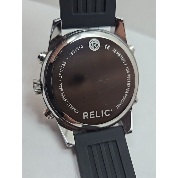 Relic Barrett ZR12186 Analog Digital Rose Bezel Quartz Mens Watch New Battery - Picture 10 of 10